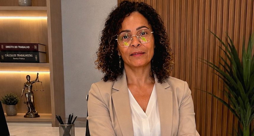 Marinêz Neves, contadora e perita contábil trabalhista, em seu escritório